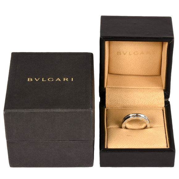 BVLGARI B zero one ring 1 band #56 K18WG - Picture 6 of 6